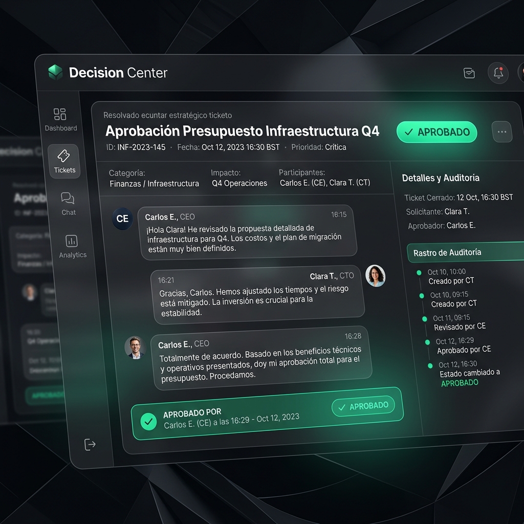 Centro de Decisiones — Comunicación ejecutiva Clevels